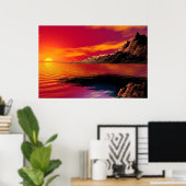Poster Coucher du soleil (Bureau à domicile)