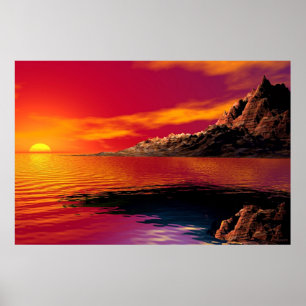 Poster Coucher du soleil