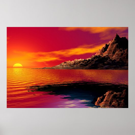 Poster Coucher du soleil (Devant)