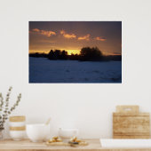 Poster Coucher du soleil (Cuisine)