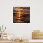 Poster Coucher du soleil (Cuisine)