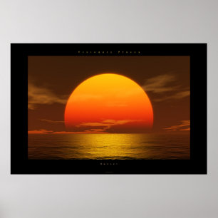 Poster coucher du soleil