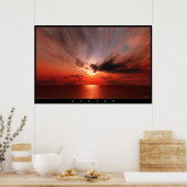 Poster Coucher du soleil (Cuisine)