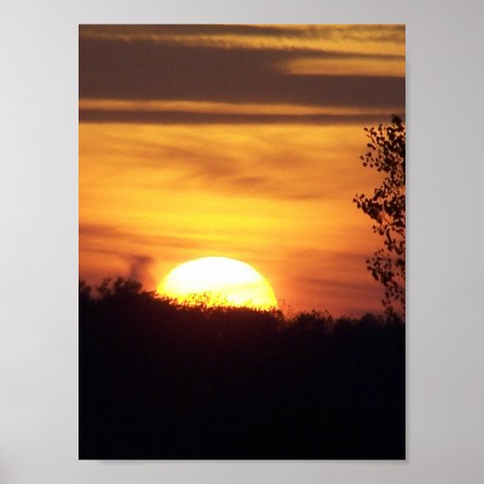 Poster coucher du soleil (Devant)