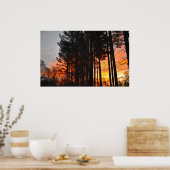 Poster coucher du soleil, (Cuisine)