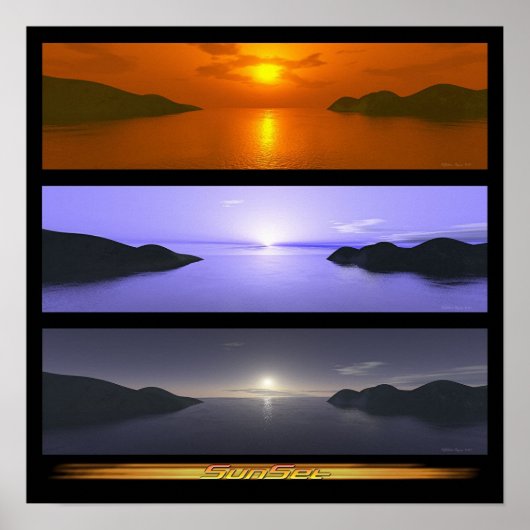 Poster Coucher du soleil (Devant)