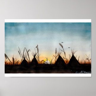 Poster Coucher du soleil