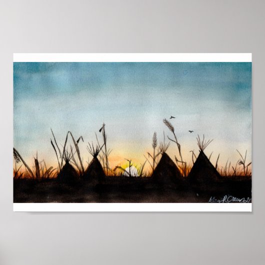 Poster Coucher du soleil (Devant)