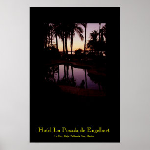 Poster Coucher du soleil à l'hôtel La Posada de Engelbert
