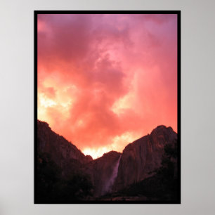 Poster Coucher du soleil au-dessus des automnes