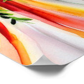 Poster Coucher du soleil, Bouquet en cascade nuptiale 2, (Coin)