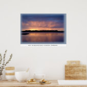 Poster Coucher du soleil - Croisement de l'île Fort Georg (Cuisine)