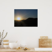 Poster coucher du soleil dans le désert. (Cuisine)