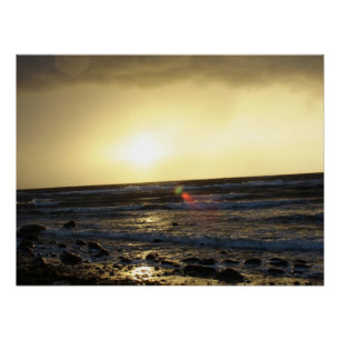 Poster Coucher du soleil de la mer Baltique