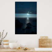 Poster coucher du soleil de la voie atlantique (Cuisine)