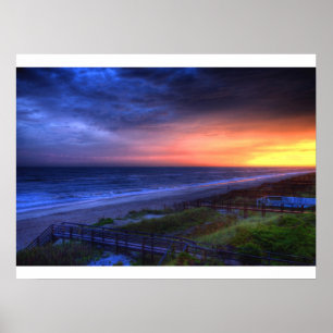 Poster Coucher du soleil d'Emerald Isle