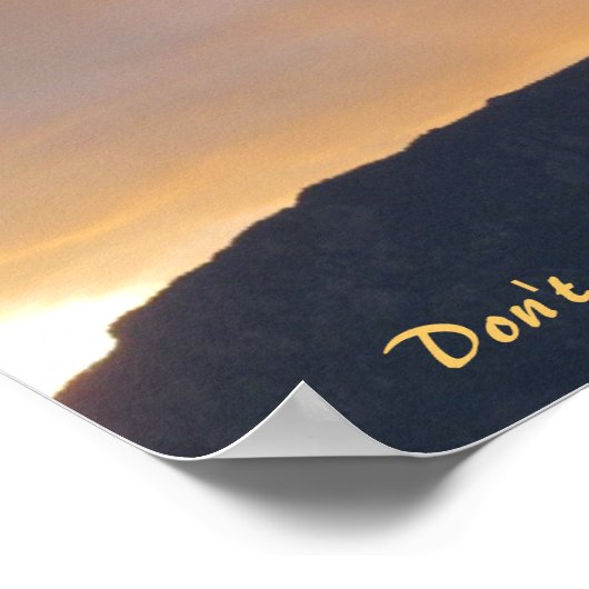 Poster Coucher du soleil derrière l'affiche de Cheyenne M (Coin)