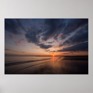 Poster Coucher du soleil en Angleterre R-U