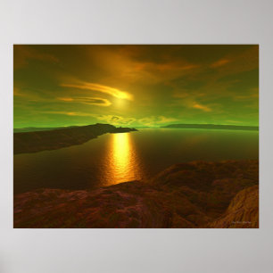 Poster Coucher du soleil étranger