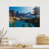 Poster Coucher du soleil | Moraine Lake, Canada (Cuisine)