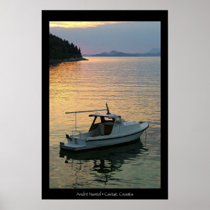 Poster Coucher du soleil sur la baie de Cavtat