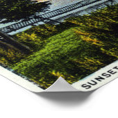 Poster Coucher du soleil sur le lac (Coin)