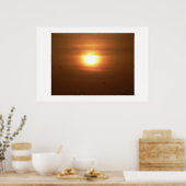 Poster Coucher le soleil. (Cuisine)