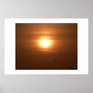 Poster Coucher le soleil.