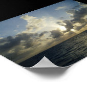 Poster Coucher le soleil à Grand Cayman (Coin)