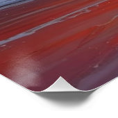 Poster Coucher Rouge Océan Peinture de paysage marin (Coin)