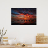 Poster Couchers de soleil infinis (Cuisine)