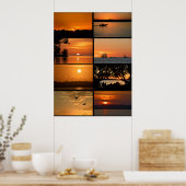 Poster Couchers de soleil majestueux (Cuisine)