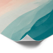 Poster Couches Abstraites De Bondi Beach (Coin)