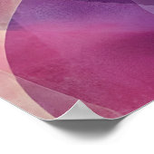 Poster Couches d'amour - Cœurs roses abstraits (Coin)