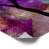 Poster Couches d'arbres sur l'Arrière - plan Mica (Coin)