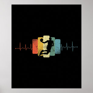 Poster Couches de basketball Heartbeat Dunk Ekg