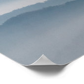 Poster Couches de brouillard, collines et montagnes (Coin)