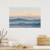 Poster Couches de brouillard, collines et montagnes (Cuisine)