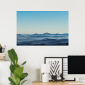 Poster Couches de brouillard, collines et montagnes (Bureau à domicile)