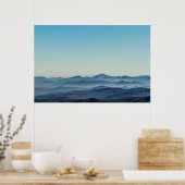 Poster Couches de brouillard, collines et montagnes (Cuisine)
