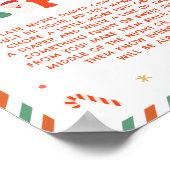 Poster Couches de nuit de bébé pour la douche de Noël (Coin)