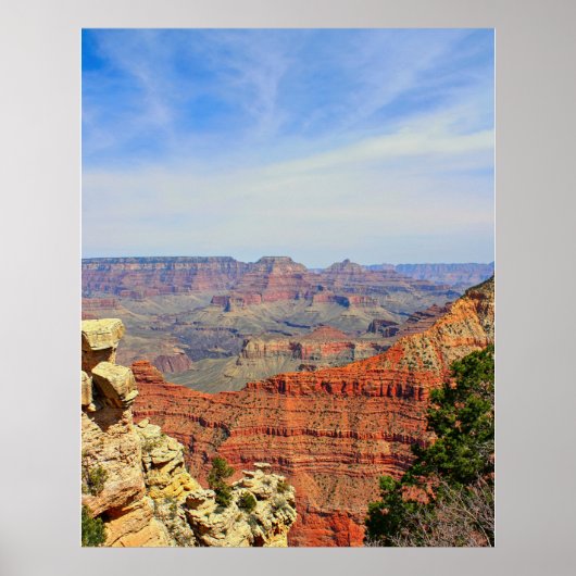 Poster Couches de roche rouge du Grand Canyon (Devant)