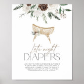 Poster Couches élégantes pour la nuit en hiver evergreen (Devant)