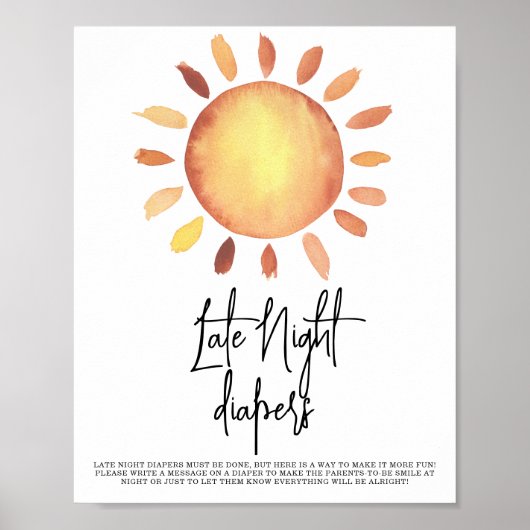 Poster Couches Sunshine Late Night (Devant)