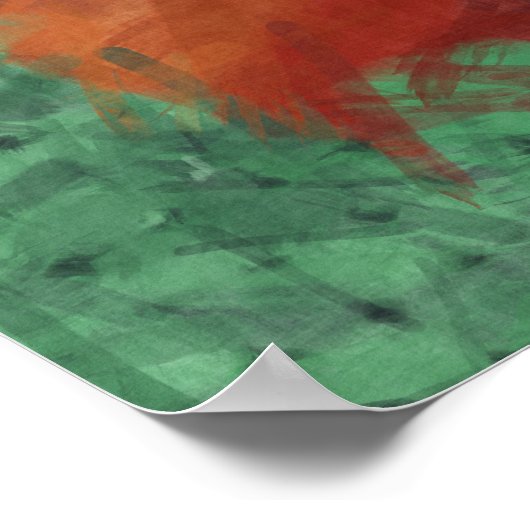 Poster Coucou sur vert (Coin)