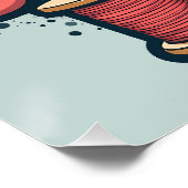 Poster Coudre beaucoup de plaisir Coudre peu de temps Ret (Coin)