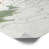 Poster Coudre dans un jardin de Foxglove & Poppies (Coin)