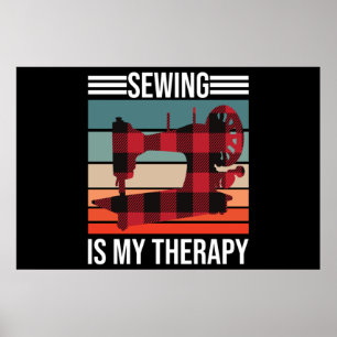 Poster Coudre est ma thérapie
