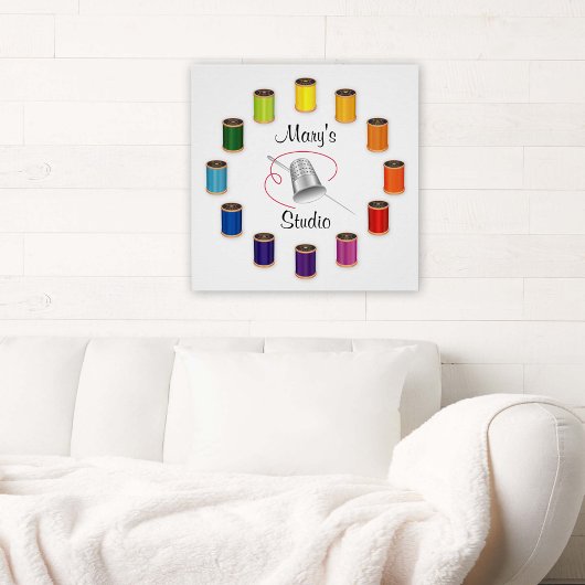 Poster Coudre le tonifiant, l'aiguille et les fils