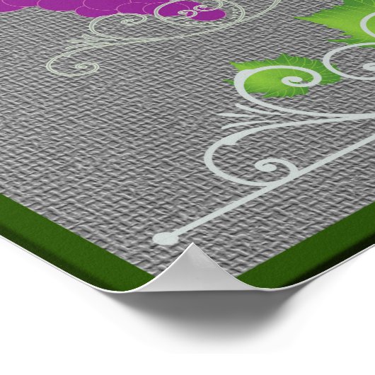 Poster Coudre les deux façons vin rouge et blanc (Coin)